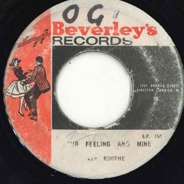 【中古】ジャマイカ7” Ken Boothe Your Feeling And Mine S.R.150 Beverleys Records /00050