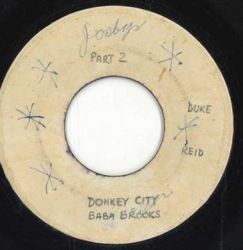 ジャマイカ7” The Baba Brooks Band Donkey City none Dutchess /00050