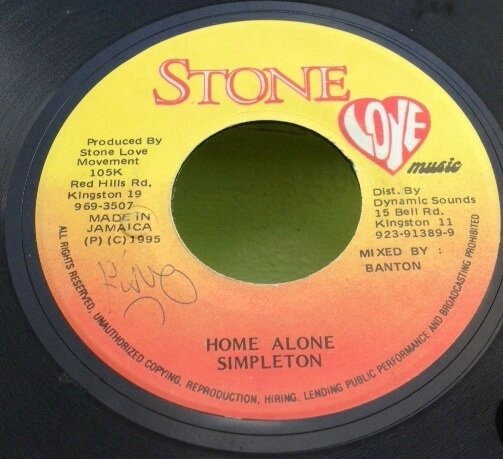 【中古】ジャマイカ7” Simpleton Home Alone NONE Stone Love Music /00080 【中古】ジャマイカ7” Simpleton Home Alone NONE Stone Love Music /00080