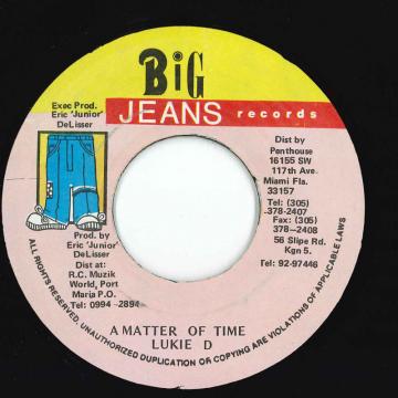 【中古】ジャマイカ7” Lukie D A Matter Of Time none Big Jeans Records /00050 【中古】ジャマイカ7” Lukie D A Matter Of Time none Big Jeans Records /00050