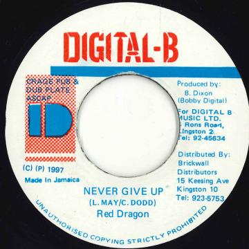【中古】ジャマイカ7” Red Dragon Never Give Up none Digital-B /00050