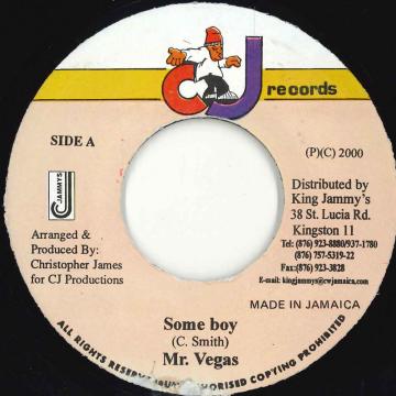 【中古】ジャマイカ7” Mr. Vegas Some Boy NONE Cj Records /00080