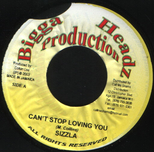 쥳ɥƥ ŷԾŹ㤨֡šۥޥ7 Sizzla / Cologne Cant Stop Loving You / Youll Be Mine NONE Bigga Headz Producti /00080פβǤʤ704ߤˤʤޤ
