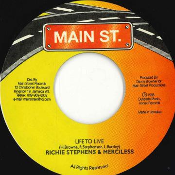 ジャマイカ7” Richie Stephens &amp; Merciless Life To Live NONE Main St. /00080