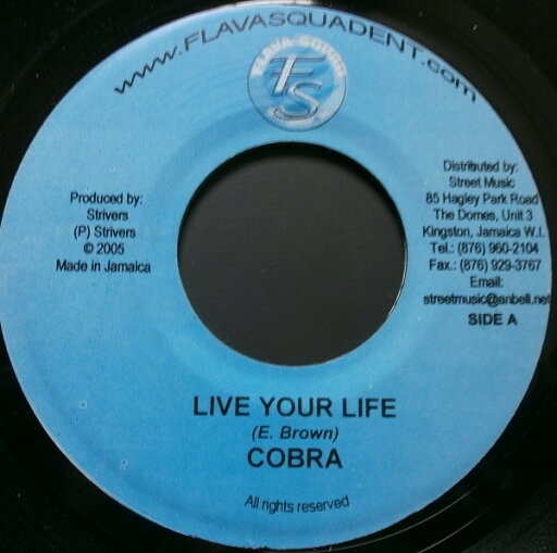【中古】ジャマイカ7” Mad Cobra / Villa Live Your Life / Leader NONE Flava Squad Entertai /00080 【中古】ジャマイカ7” Mad Cobra / Villa Live Your Life / Leader NONE Flava Squad Entertai /00080