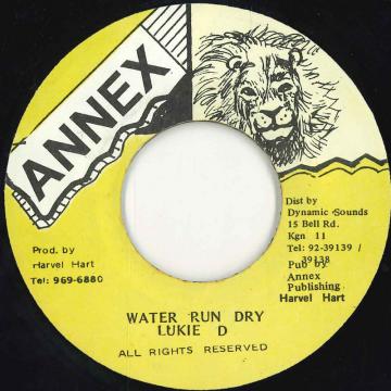【中古】ジャマイカ7” Lukie D Water Run Dry NONE Annex /00080 【中古】ジャマイカ7” Lukie D Water Run Dry NONE Annex /00080