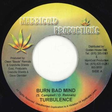 【中古】ジャマイカ7” Turbulence Burn Bad Mind NONE Marrigold Production /00080