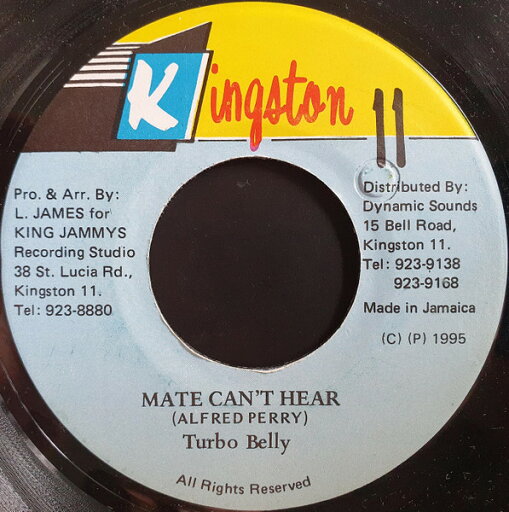 【中古】ジャマイカ7” Turbo Belly Mate Cant Hear NONE Kingston 11 /00080 【中古】ジャマイカ7” Turbo Belly Mate Cant Hear NONE Kingston 11 /00080
