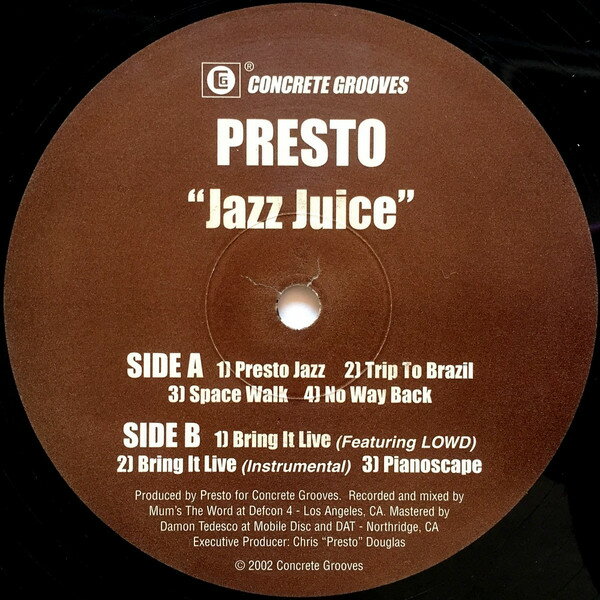 【中古】米12” presto Jazz juice CG004 /00250