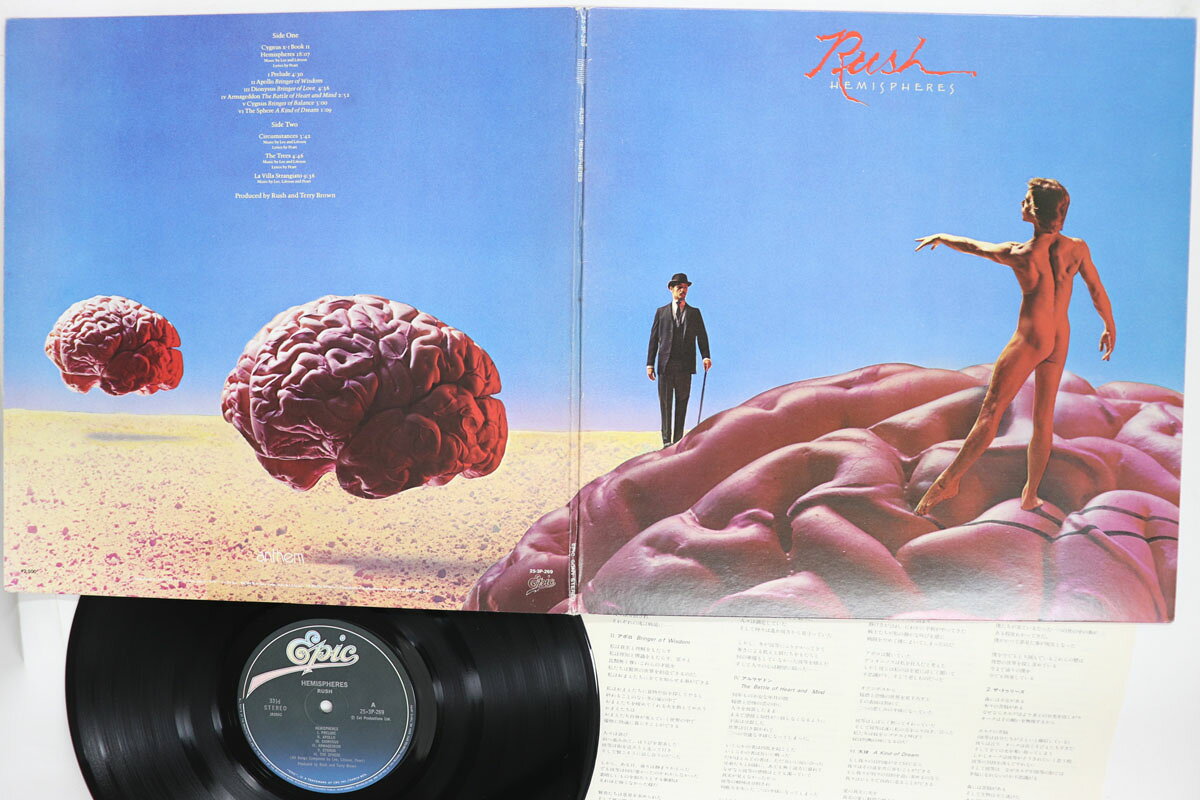 【中古】LP Rush 神々の戦い Hemispheres 253P269 EPIC /00400