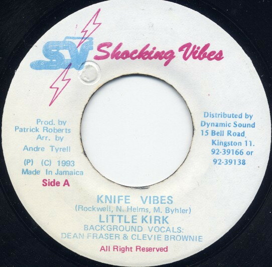 【中古】ジャマイカ7” Little Kirk Knife Vibes NONE Shocking Vibes /00080