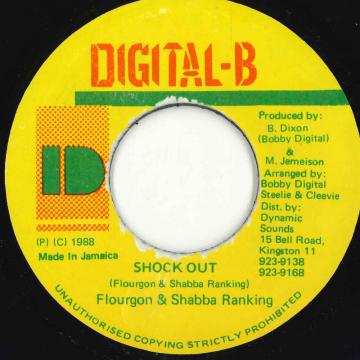 ジャマイカ7” Flourgon &amp; Shabba Ranks Shock Out NONE Digital-B /00080