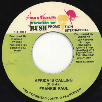 Artist Name: R - 【中古】ジャマイカ7” Frankie Paul Africa Is Calling NONE Diamond Rush Promoti /00080