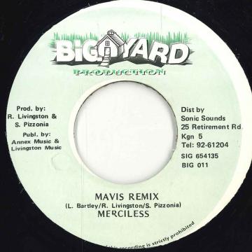 ジャマイカ7” Merciless Mavis BIG003 Big Yard Production /00080