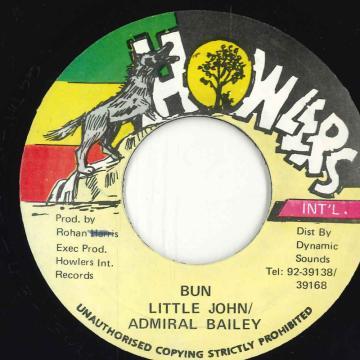 【中古】ジャマイカ7” Little John / Admiral Bailey Bun NONE Howlers /00080
