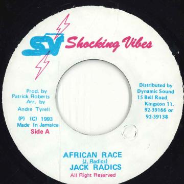 【中古】ジャマイカ7” Jack Radics African Race none Shocking Vibes /00050