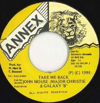 【中古】ジャマイカ7” John Mouse / Major Christie & Take Me Back none Annex /00050 【中古】ジャマイカ7” John Mouse / Major Christie & Take Me Back none Annex /00050