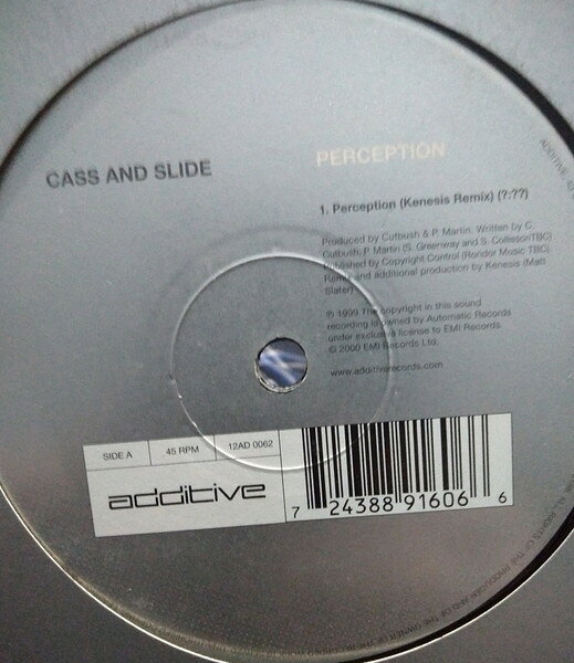 英LP Cass &amp; Slide Perception 12AD062 Additive /00260