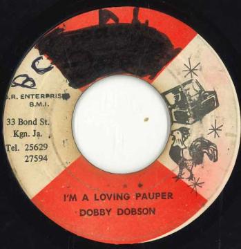 【中古】ジャマイカ7” Dobby Dobson Im A Loving Pauper / Trouble Jim none Treasure Isle /00050