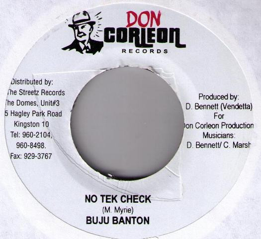 Artist Name: G - 【中古】ジャマイカ7” Buju Banton No Tek Check NONE Don Corleon Records /00080