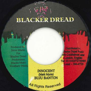 【中古】ジャマイカ7” Buju Banton Innocent none Blacker Dread /00050