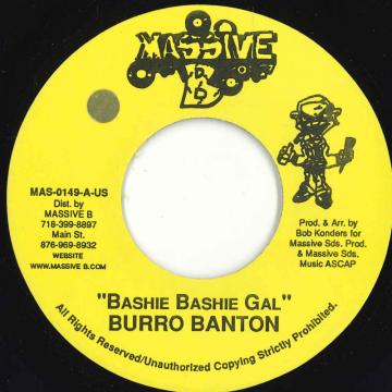 【中古】ジャマイカ7” Burro Banton Bashie Bashie Gal MAS0149 Massive B /00080