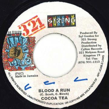 Artist Name: B - 【中古】ジャマイカ7” Cocoa Tea Blood A Run NONE 321 Strong /00080