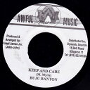 【中古】ジャマイカ7” Buju Banton Keep And Care NONE Awful Music /00080