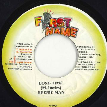 ジャマイカ7” Beenie Man Long Time none First Name Music /00080