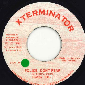 ジャマイカ7” Cocoa Tea Police Dont Fear NONE XTerminator /00080