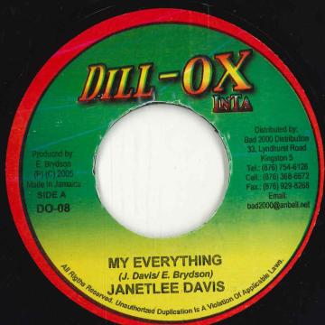 【中古】ジャマイカ7” Janet Lee Davis My Everything DO08 Dill-Ox Inta /00080