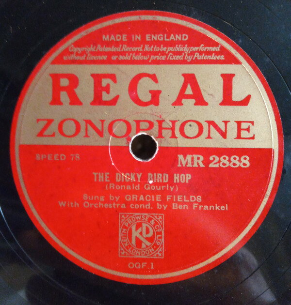 【中古】英78RPM/SP Gracie Fields The Dicky Bird Hop / An Old Violin MR2888 REGAL ZONOPHONE /00500