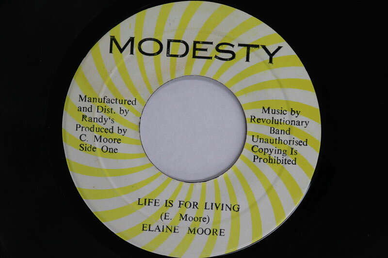 Artist Name: R - 【中古】7” Elaine Moore Life Is For Living / Version NONE MODESTY /00080