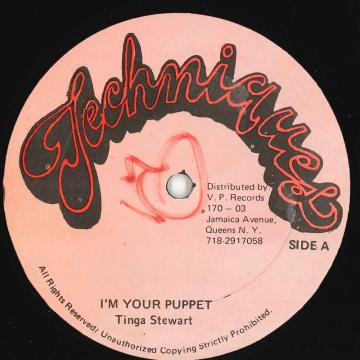 【中古】ジャマイカ12” Tinga Stewart / Steely & Clevi Im Your Puppet WRT900 Techniques /00250