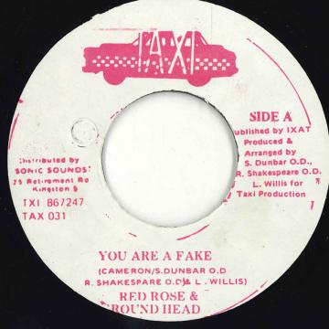 【中古】ジャマイカ7” Anthony Red Rose & Round Head You Are A Fake TAX031 Taxi /00050
