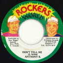 【中古】ジャマイカ7” Anthony B Dont Tell Me NONE Rockers World /00080