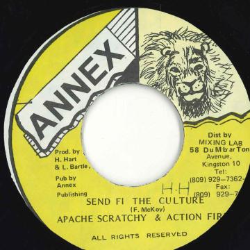【中古】ジャマイカ7” Apache Scratchy &amp; Action Fire Send Fi The Culture none Annex /00050
