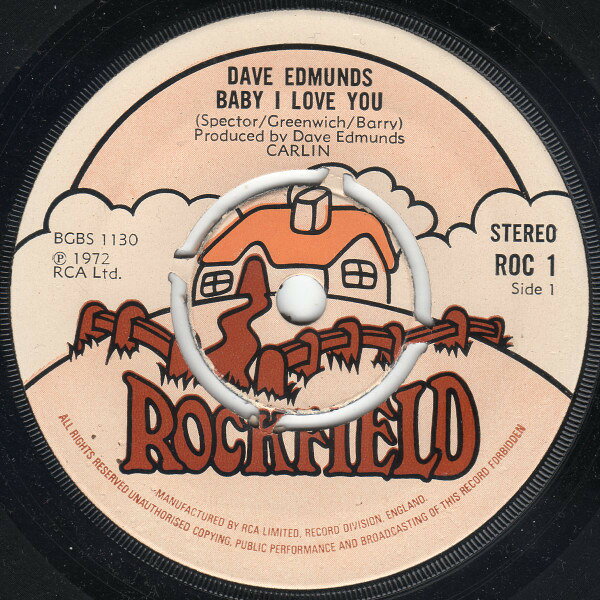 【中古】英7” Dave Edmunds Baby I Love You ROC1 Rockfield /00080