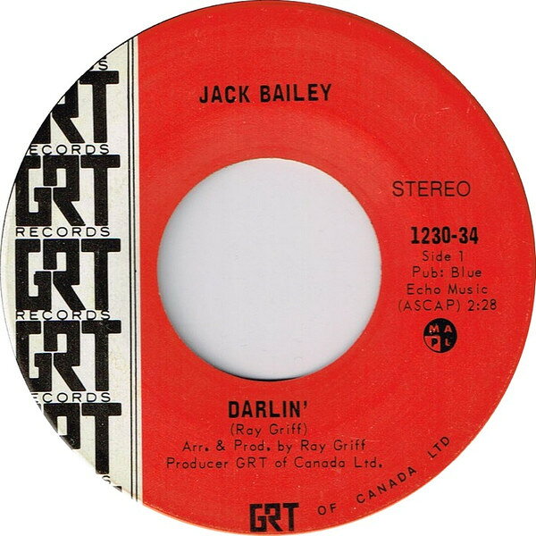 【中古】加7” Jack Bailey Darlin 123034 GRT /00080