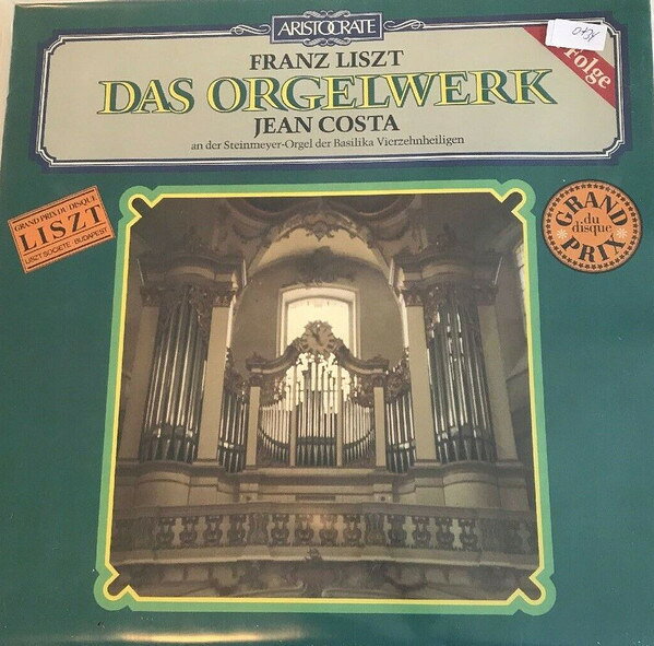 【中古】独LP Franz Liszt - Jean Costa Das Orgelwerk 1. Folge EA27003 Aristocrate /00400