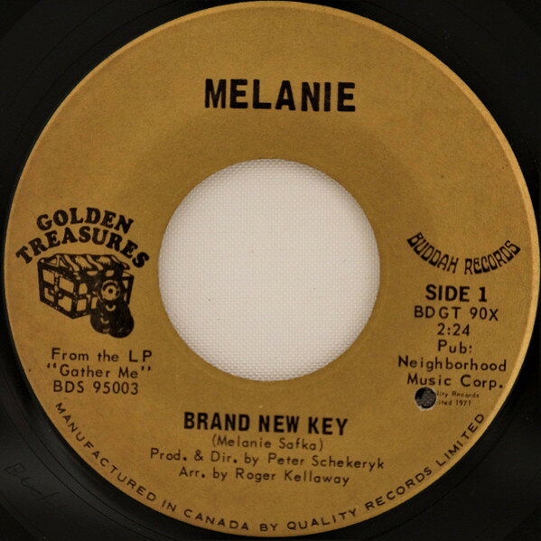 【中古】加7” Melanie Brand New Key BDGT90X BUDDAH RECORDS /00080