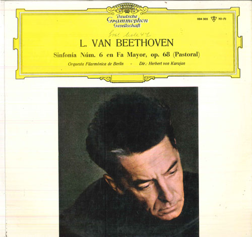【中古】西LP ヘルベルト・フォン・カラヤン, ベートーヴェン 交響曲 第6番 へ長調,　作品68 田園 004305 DEUTSCHE GRAMMOPHON /00260 recordcity-10753619 RECORD CITY 楽天市場店 パッケージ画像
