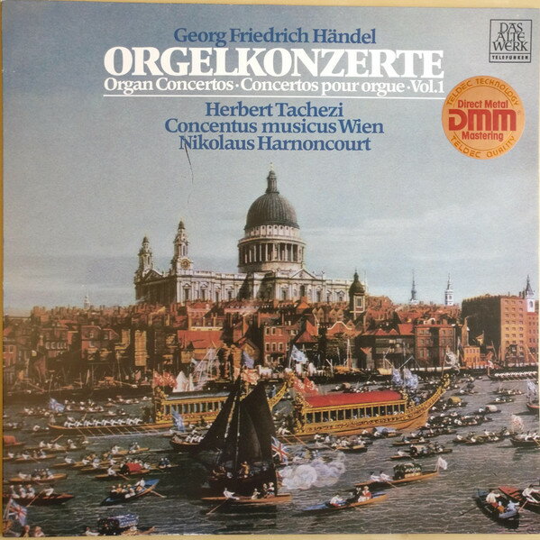 【中古】独LP Herbert Tachezi, Concentus Mus Georg Friedrich Handel, Orgelkonzerte (Vol. 1) Op. 642658AZ TELEFUNKEN /00260