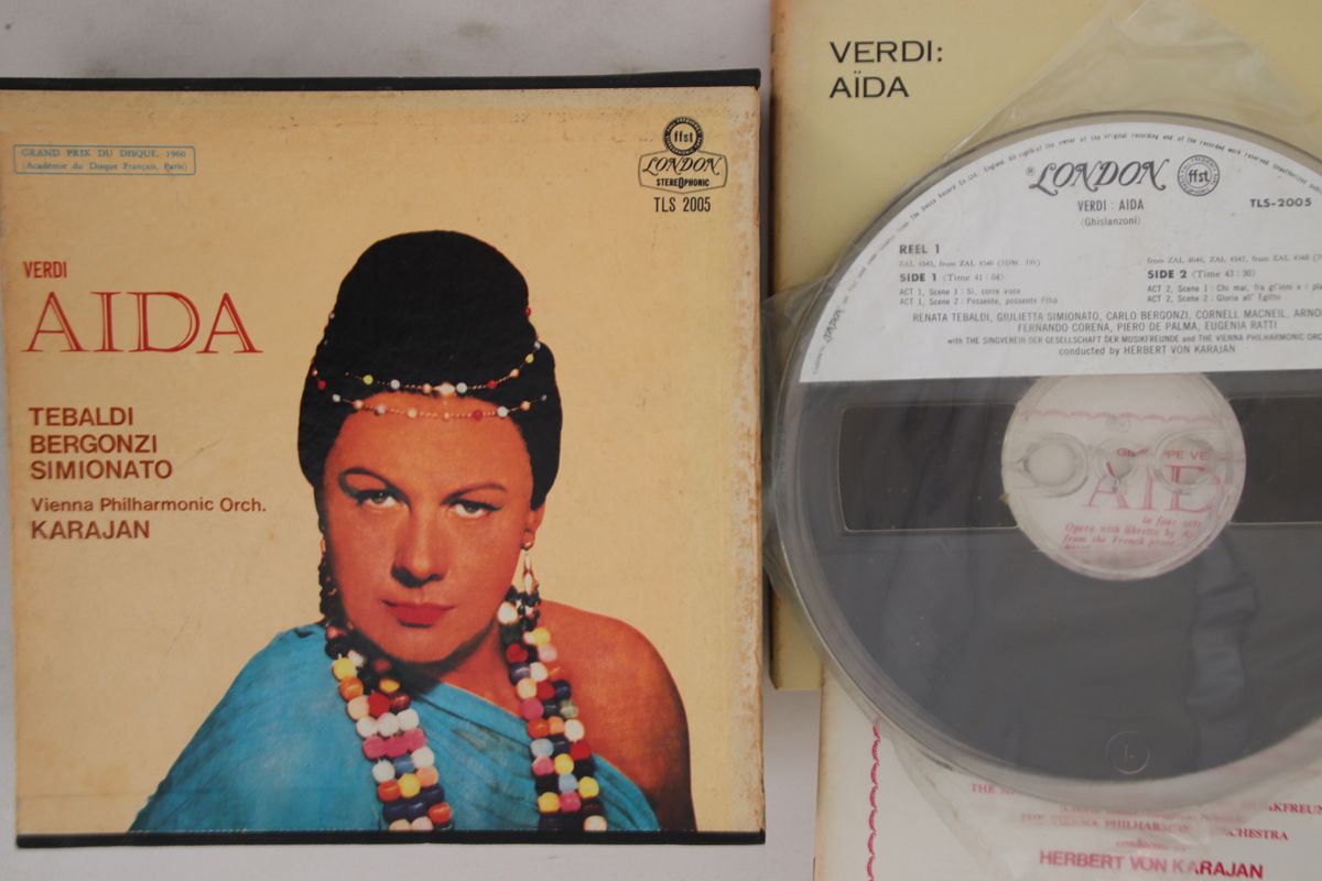 【中古】2Reel Tape Karajan, Vienna Philharmonic Orchestra Verdi TLS2005 LONDON Japan /00780