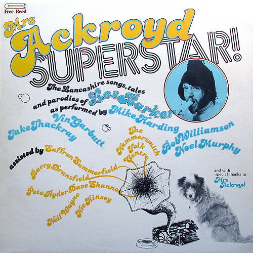 ・アーティスト Les Barker ・タイトル Mrs. Ackroyd Superstar ・レーベル・型番 Free Reed FRR015 ・フォーマット LPレコード ・コンディション(盤) 良い (VG+) ・コンディション(ジャケット) 良い (VG+) ・コンディション(帯) オビなし ・特記事項 【カバーにシール付着】 サンプル画像です。実際の商品の画像ではありません 商品写真はバーコード/カタログ番号に対応したサンプル画像ですので、お送りする商品の画像ではありません。帯やライナーなどの付属品は、特記事項に記載されている場合のみ含まれます。プロモやカラーレコードなどの仕様についても、該当する場合のみ特記事項に記載しています。 【ご購入前に必ずご確認ください】 ・本店サイト(www.recordcity.jp)とは価格、送料が違います ・本店サイト、その他支店のオーダーとは同梱発送できません ・注文確定後に別の注文を頂いた場合、注文同士の同梱は致しかねます。 ・別倉庫から発送しているため、店頭受け渡しは対応しておりません ・一部商品は他の通販サイトでも販売しているため、ご注文のタイミングによっては商品のご用意ができない場合がございます。 ・土日祝日はお休みです 金曜・祝前日9時以降のご連絡またはご入金は、返答または発送が週明け・祝日明けに順次対応となります。 ・ご購入後のキャンセル不可 ご購入後のキャンセルはいかなる理由においてもお受けできません。ご了承の上、ご購入くださいませ。 ・日本郵便(ゆうパック/ゆうメール)によるお届けになります。 ・中古品であることをご理解ください 当ストアでは中古商品を主に販売しております。中古品であることをご理解の上ご購入ください。また、一部商品はRecordCityオンラインストアで試聴可能です。 ・返品について お客様のご都合による返品は一切承っておりません。 表記の内容と実際の商品に相違がある場合、また針飛び等で返品・返金をご希望される場合は、商品の到着後1週間以内にご連絡ください。商品の返送をこちらで確認後、キャンセル・返金を行います。 コンディションVG以下の商品は返品できません。プレイに影響のない表面のこすれ傷、プレス起因のノイズ盤は返品の対象外です。 【コンディション表記】 ・ほぼ新品(M-)(Like New) 完全な新品。未使用。当店ではほぼ使用しません ・非常に良い(EX)(Excellent) 中古盤として美品な状態。わずかな経年を感じるものの傷みを感じさせない、当店基準で最高の状態 ・良い(VG+)(Very Good Plus) 丁寧に扱われた中古品で、軽い使用感がみられる。 ・可(VG)(Acceptable) 使い込まれた中古品で、「良い」よりもさらに使用感がみられる。 ・悪い(VG-)(Bad) 状態が悪いアイテム。使用の保障はなく、再生不可、針飛び、目立つノイズがあるかもしれない。状態によるクレーム不可。返品不可。 ・非常に悪い(G)(Very Bad) 「悪い」よりさらに状態が悪いアイテム。使用の保障はなく、再生不可、針飛び、目立つノイズがあるかもしれない。状態によるクレーム不可。返品不可。 ・ジャンク(Fair)(Junk/Fair) 割れている、反っている、水ダメージがある、カビ、ジャケットが分離している、ひどい書き込み、ひどい擦れなど最低の状態。使用の保障はなく、再生不可、針飛び、目立つノイズがあるかもしれない。状態によるクレーム不可。返品不可。 ・ジャンク(Poor)(Junk/Poor) 割れている、反っている、水ダメージがある、カビ、ジャケットが分離している、ひどい書き込み、ひどい擦れなど最低の状態。使用の保障はなく、再生不可、針飛び、目立つノイズがあるかもしれない。状態によるクレーム不可。返品不可。