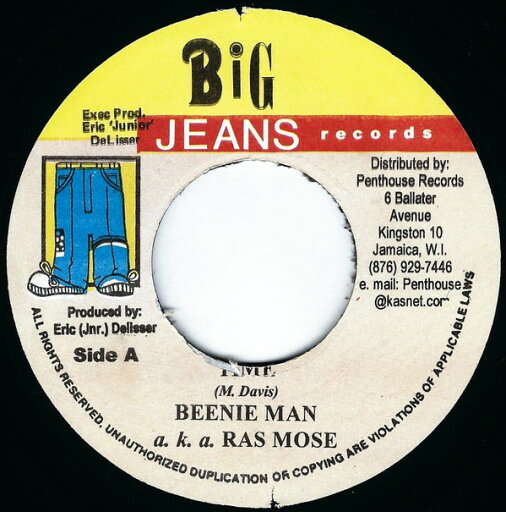 【中古】ジャマイカ7" Beenie Man a.k.a. Ras Moses Time NONE Big Jeans Records /00080 【中古】ジャマイカ7" Beenie Man a.k.a. Ras Moses Time NONE Big Jeans Records /00080