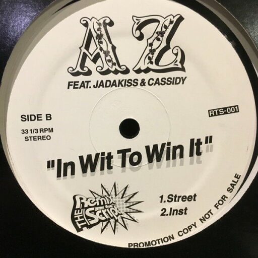 【中古】12" AZ Feat Jadakiss, Cassidy In Wit To Win It RTS001PROMO Remix The Script /00250 【中古】12" AZ Feat Jadakiss, Cassidy In Wit To Win It RTS001PROMO Remix The Script /00250