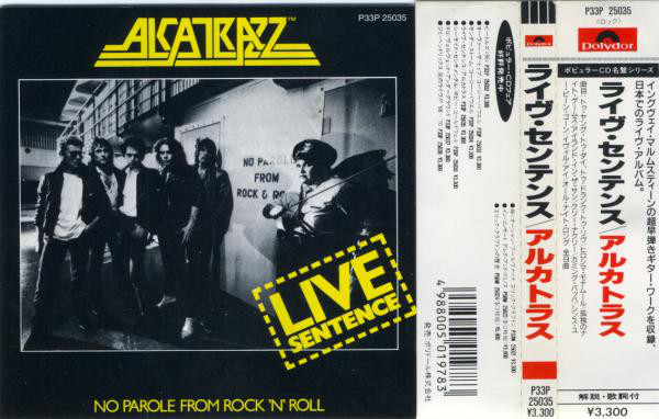 CD Alcatrazz Live Sentence - No Parole From Rock P33P25035 Polydor Japan /00110