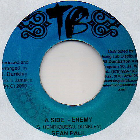【中古】ジャマイカ7" Sean Paul Enemy NONE True Blue Family /00080 【中古】ジャマイカ7" Sean Paul Enemy NONE True Blue Family /00080