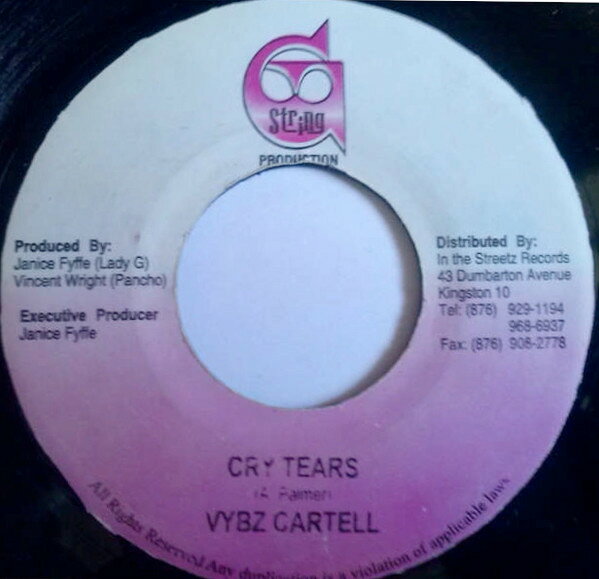 ジャマイカ7" Vybz Kartel Cry Tears NONE G-String Production /00080
